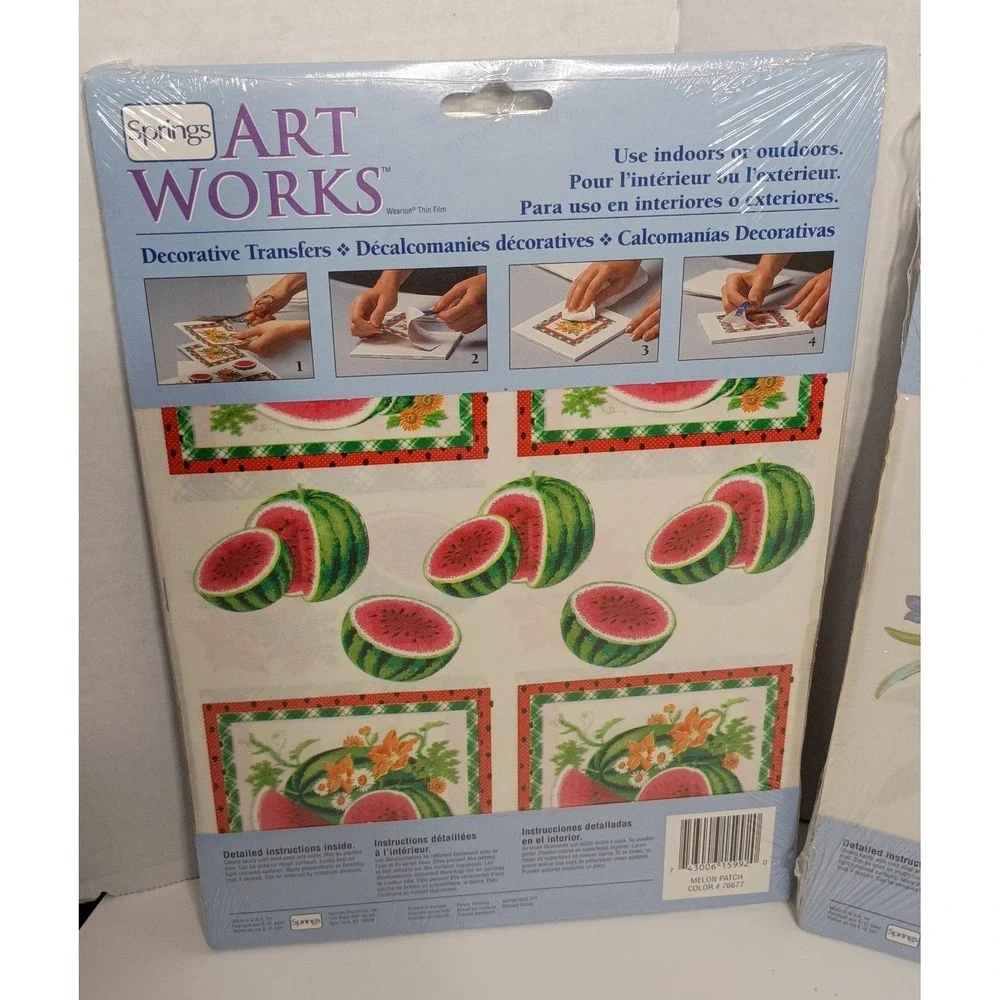 Vintage Springs Art Works Decorative Transfers Lot NOS Fruits And Vegetables